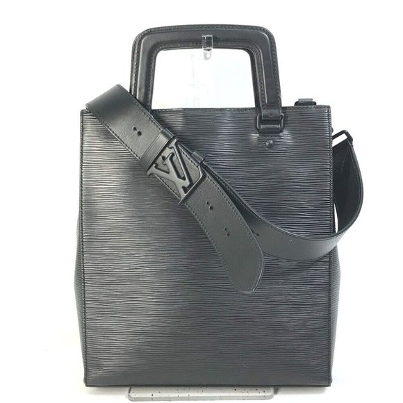LOUIS VUITTON Epi Crossbody Sac Plat fold 2WAY Shoulder Tote Hand Bag - Picture 1 of 16